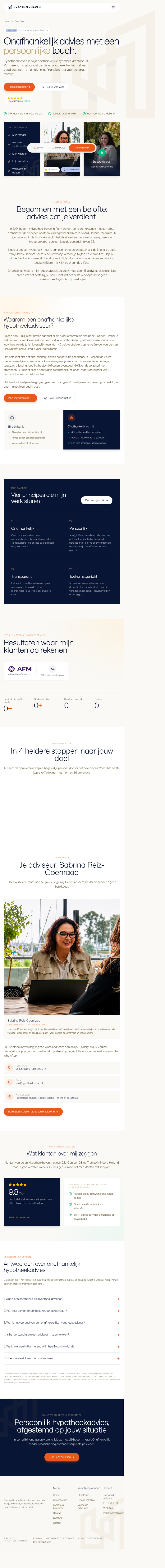 Over ons-pagina