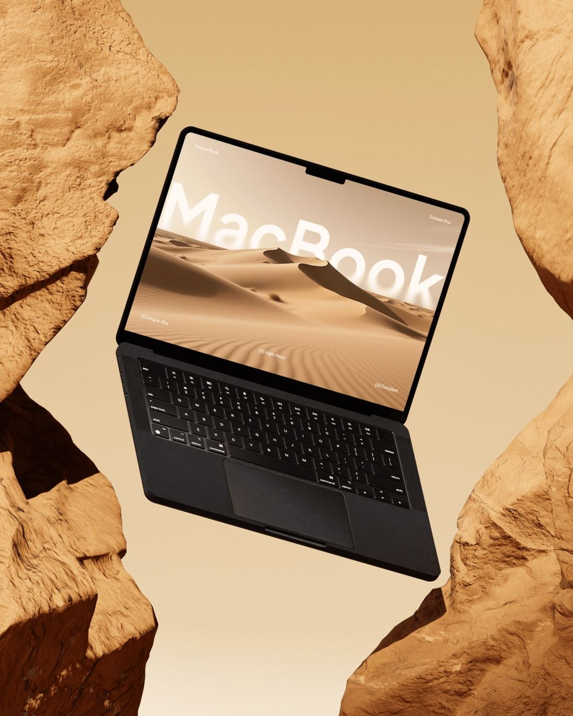 Laptop met een modern maatwerk webdesign op het scherm