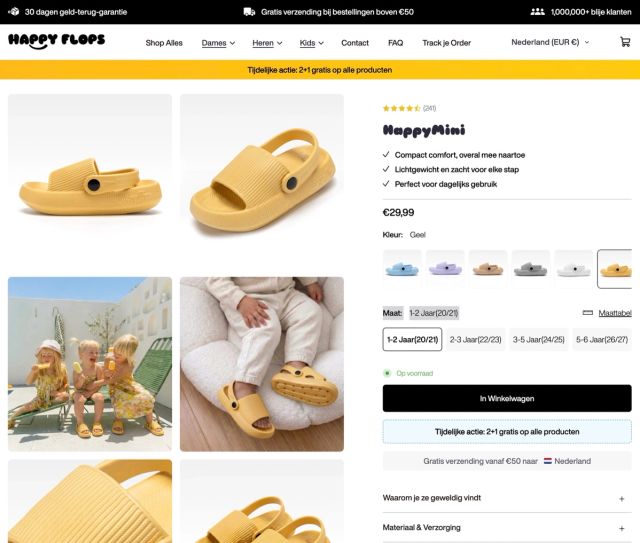 Productpagina van HappyFlops HappyMini