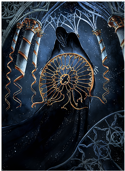 Lord of the Void, hand-painted Sorcery: Contested Realm card art by Elwira Pawlikowska