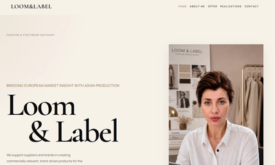 Statyczna wizytówka – Loom & Label