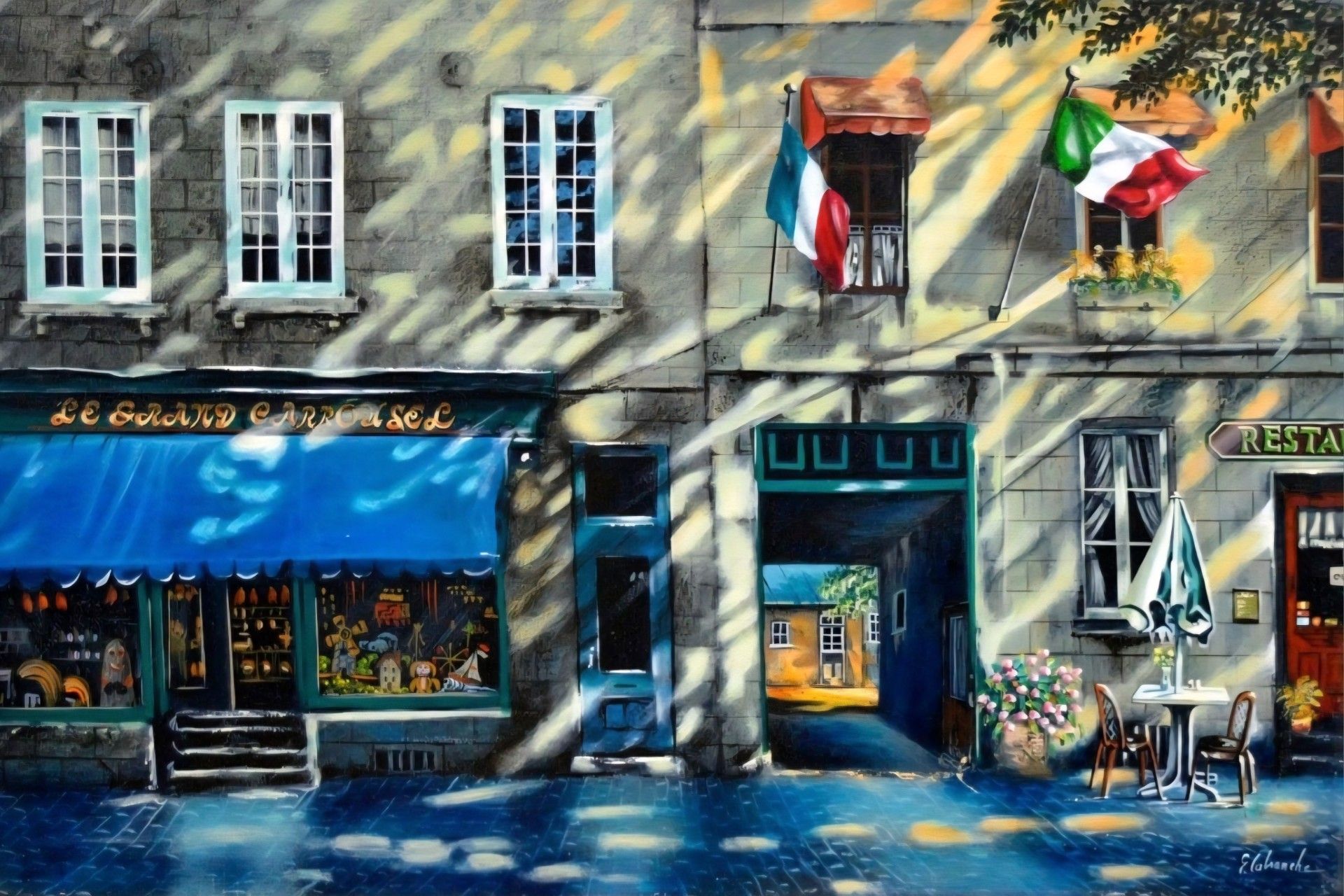 St Anne Old Quebec, Acrylique