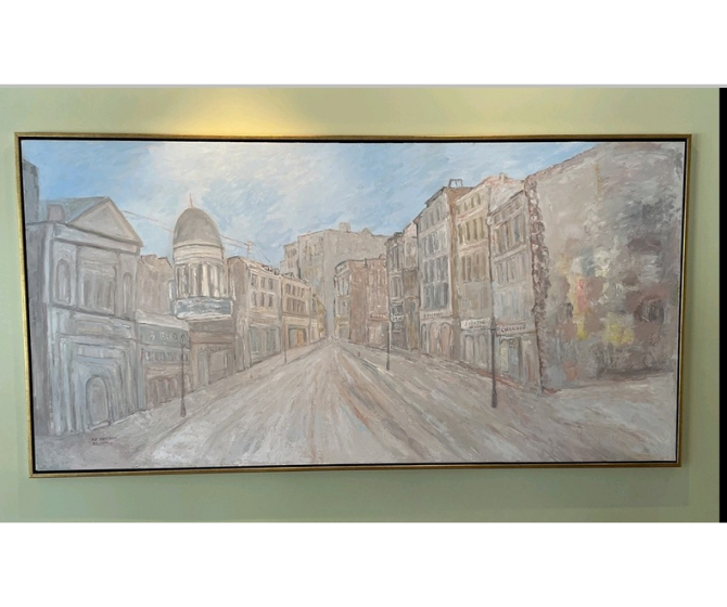Old Montreal, Oil on Canvas