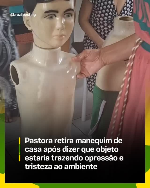 Pastora retira manequim de casa por 'opressão espiritual' e reabre debate evangélico sobre objetos amaldiçoados