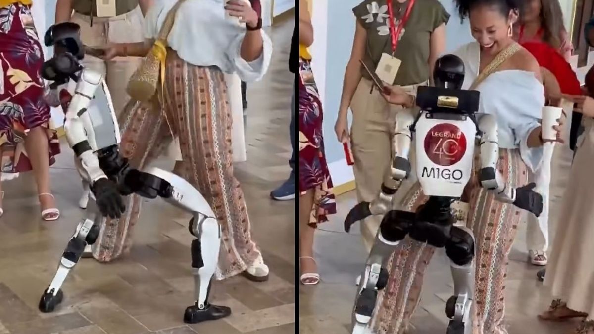 Robô humanoide mostra gingado em dança com mulher e encanta a web