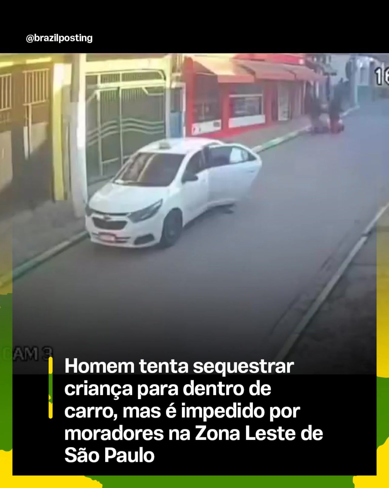Vídeo de tentativa de sequestro de criança em Guaianases é real: pedestre e taxista impediram crime na Zona Leste de SP