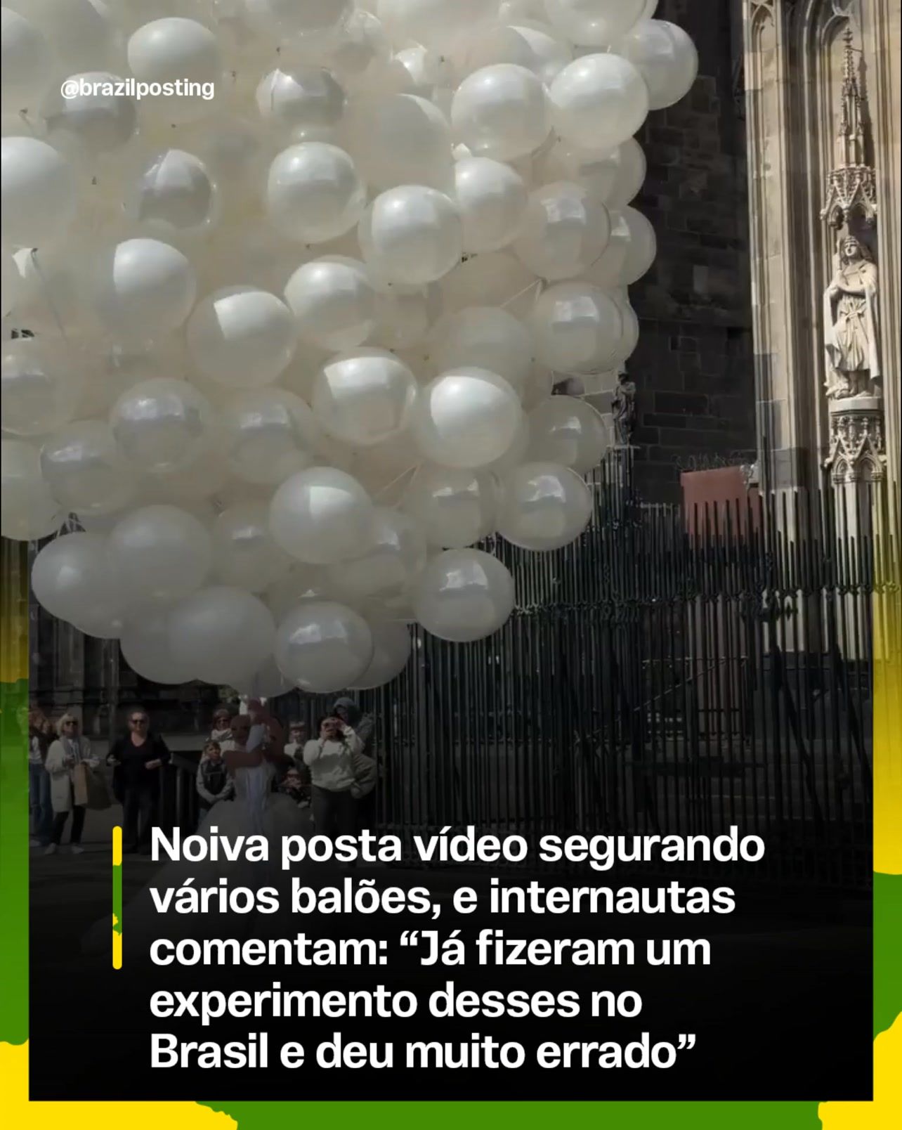 Vídeo de noiva com centenas de balões reabre na internet brasileira a memória do Padre do Balão, que morreu em 2008