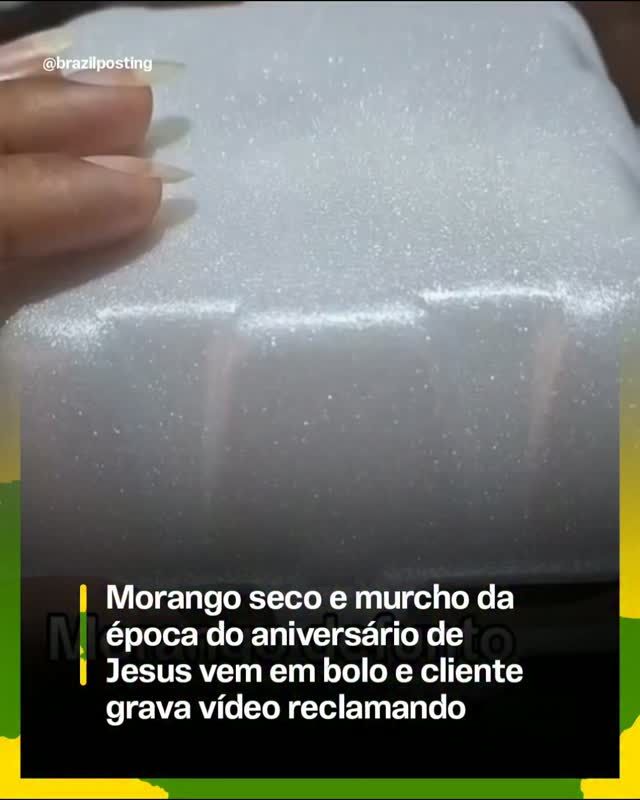 Morango murcho em decoração de bolo é mais comum que parece