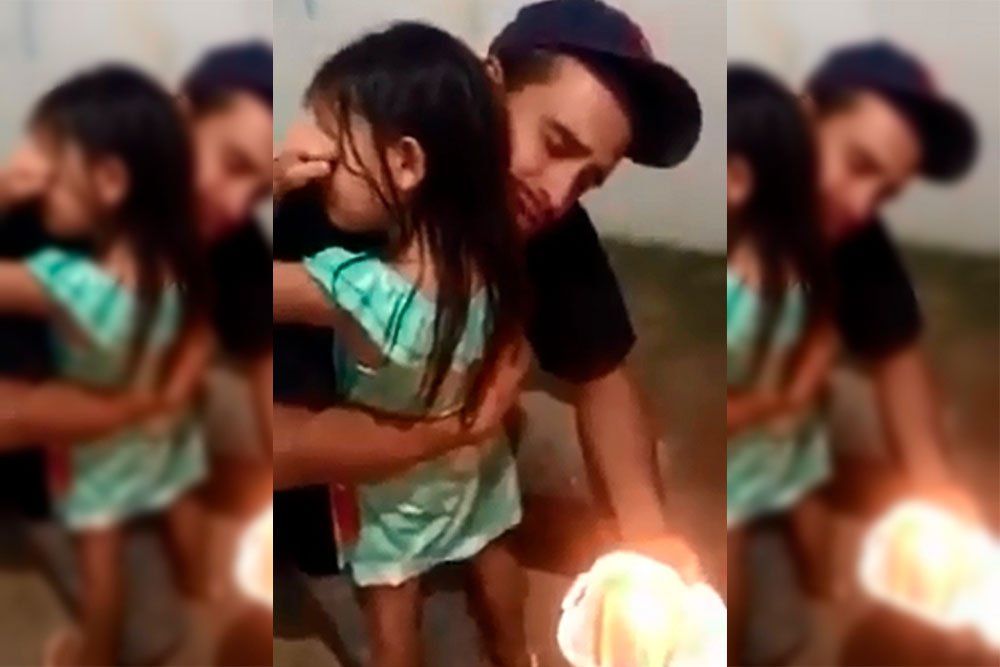 Criança recebe pedaço de bolo do pai no aniversário e viraliza nas redes sociais