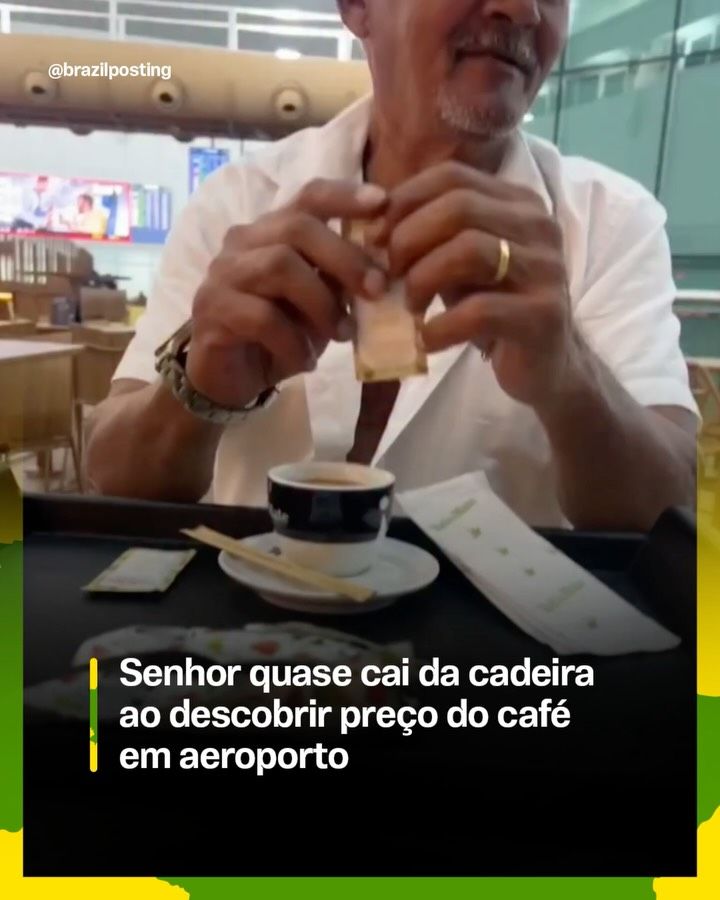 Café em aeroporto é até 400% mais caro que no comércio comum