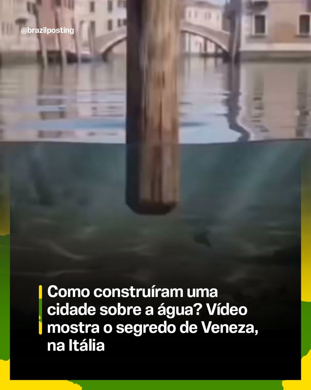 Como Veneza foi construída sobre milhões de estacas de madeira