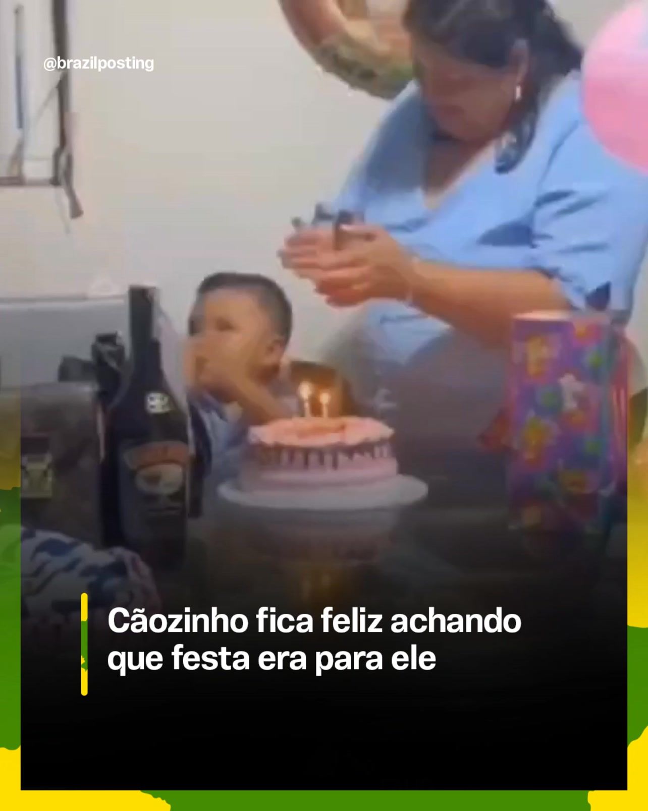 O 'cãozinho' que sopra a vela alheia: por que toda festa de família tem aquela criança que acha que o aniversário é dela