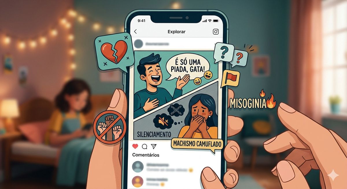 Quando o meme deixa de ser piada: trend nas redes reacende debate sobre machismo camuflado