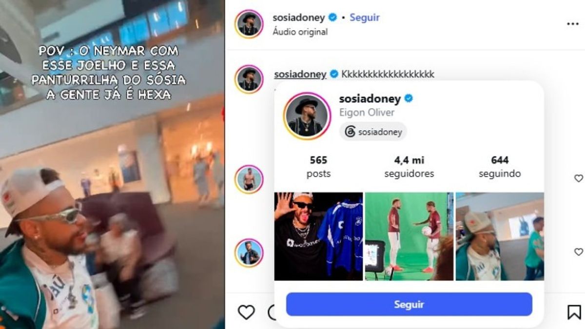 Sósia de Neymar provoca tumulto em shopping nos EUA e mobiliza segurança