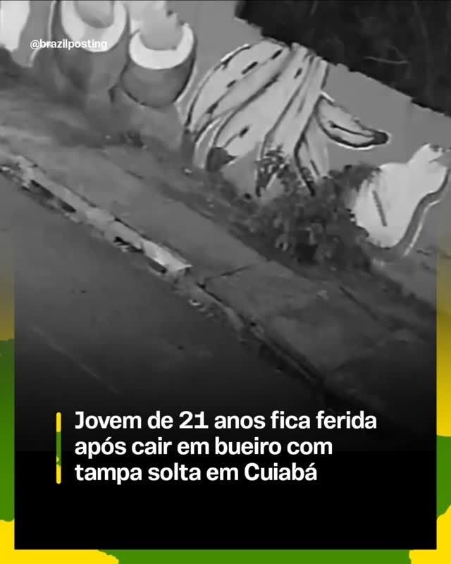 Jovem de 21 anos é 'engolida' por bueiro em Cuiabá após tampa de concreto ceder durante caminhada com a cachorra