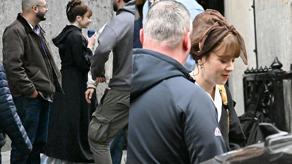 First Bridgerton Season 5 Behind-the-Scenes Images of Claudia Jessie as Eloise Bridgerton