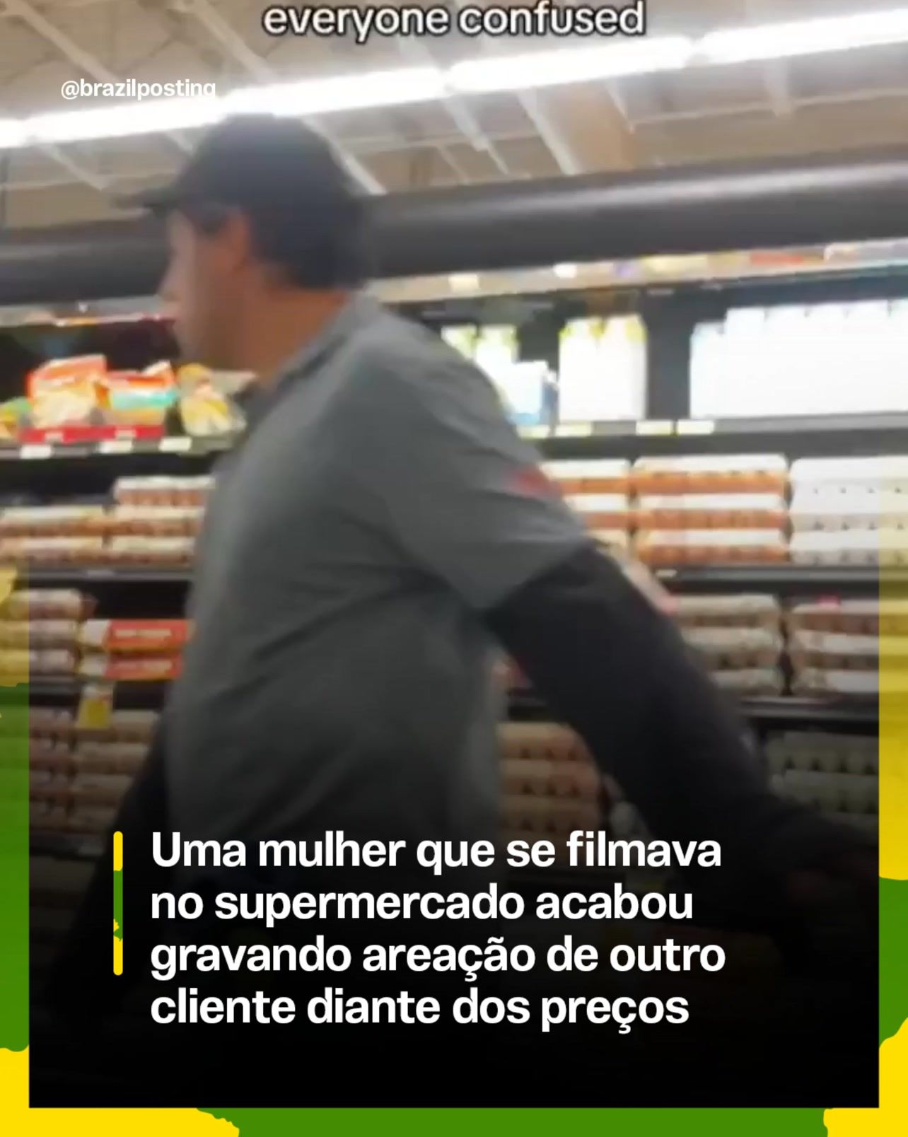 Cara de espanto no corredor dos ovos: por que essa reação no supermercado virou retrato do brasileiro em 2025