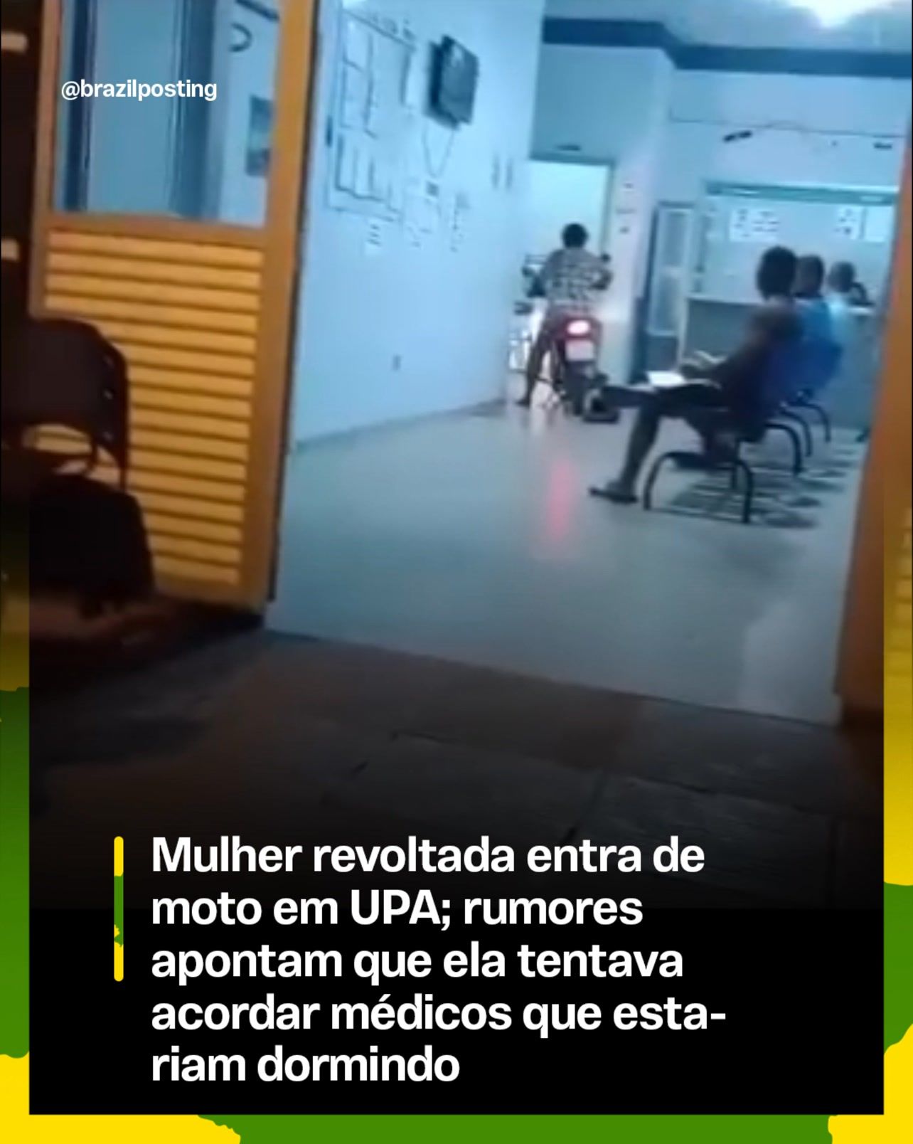Mulher que invadiu UPA de moto em Guanambi não foi acordar médicos dormindo: prefeitura confirma surto psicótico