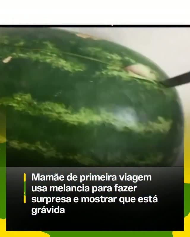 Melancia virou forma criativa de anunciar gravidez: a tendência entre mães