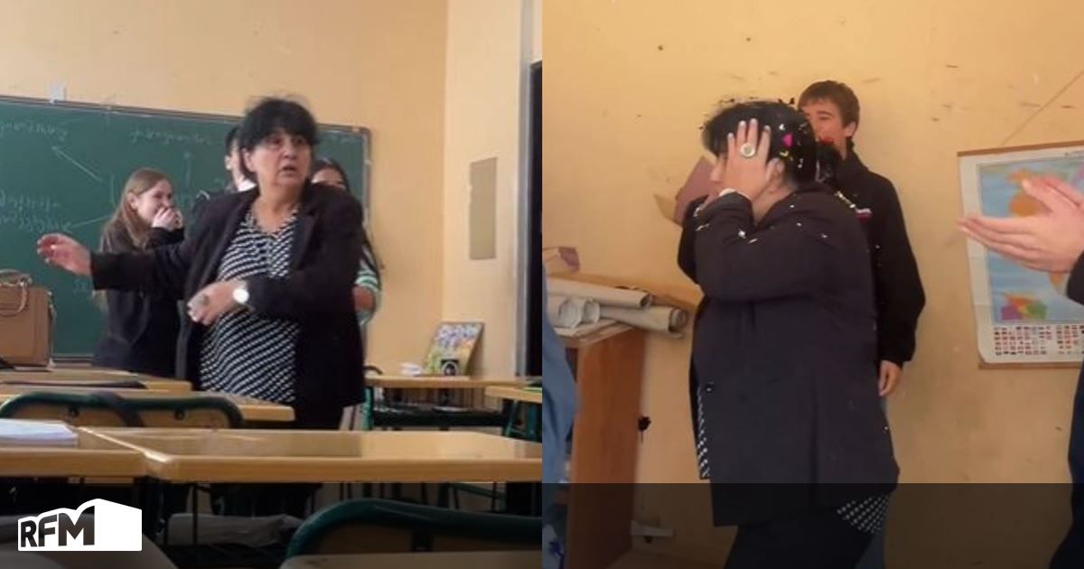 O que parecia uma briga tornou-se uma surpresa: professora surpreendida por alunos no dia de anos