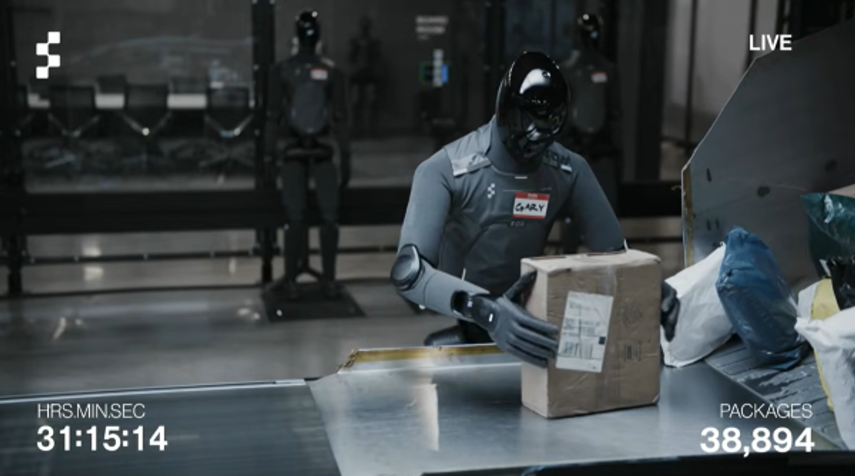 Human intern narrowly beats Figure AI humanoid in 10-hour parcel sorting test