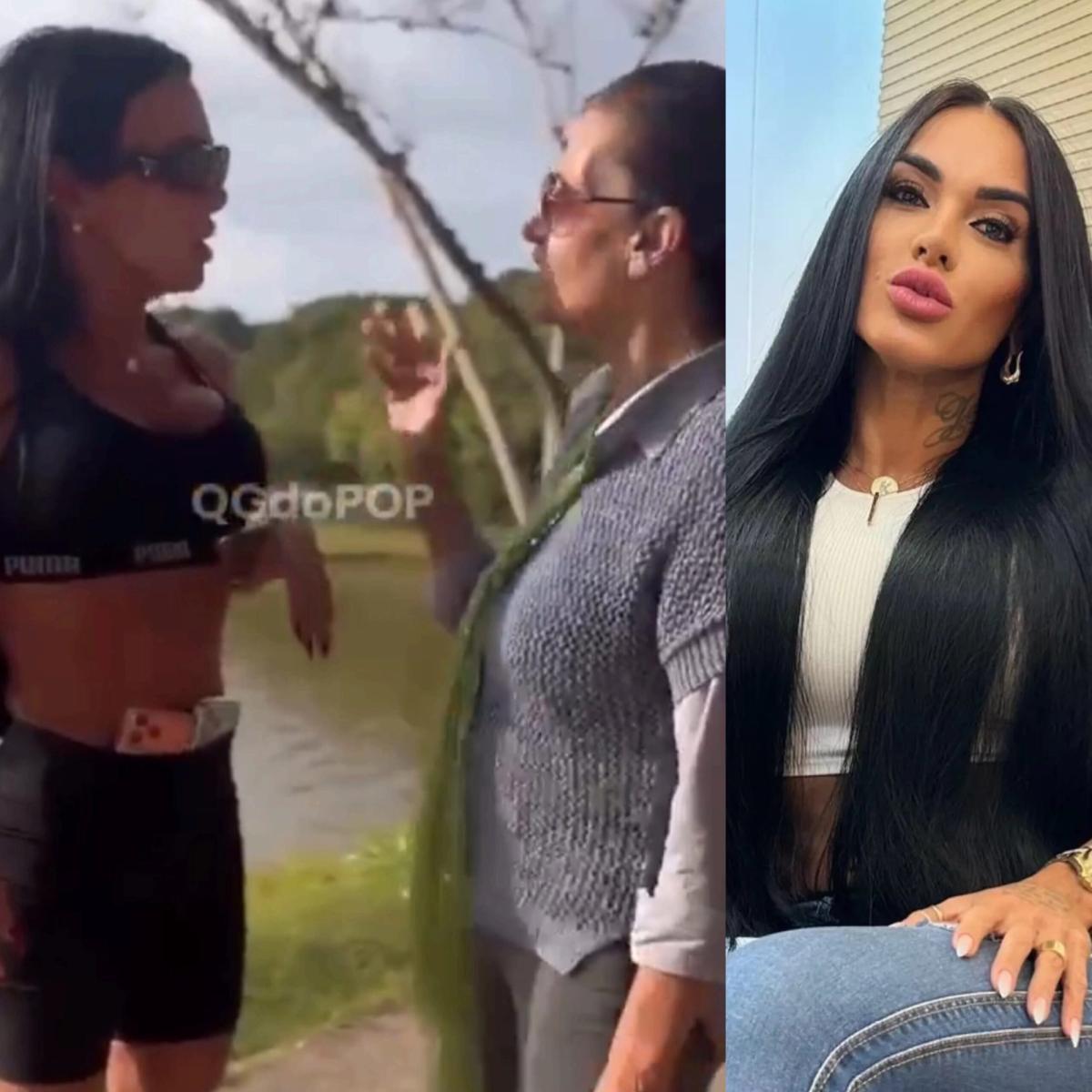 Kamila Simioni é constrangida por desconhecida no parque: 