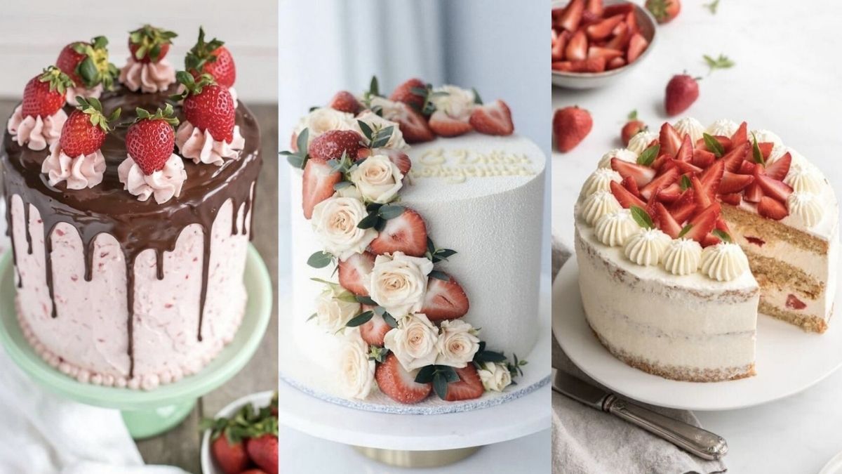 Bolo decorado com morango: 45 ideias bonitas e saborosas