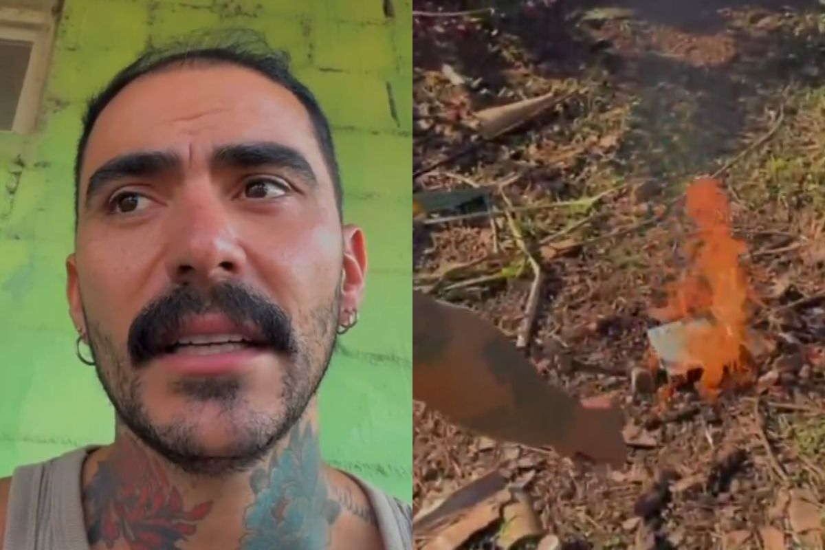 Veja o momento em que Mayk Leão queima HD após caso de Ovni