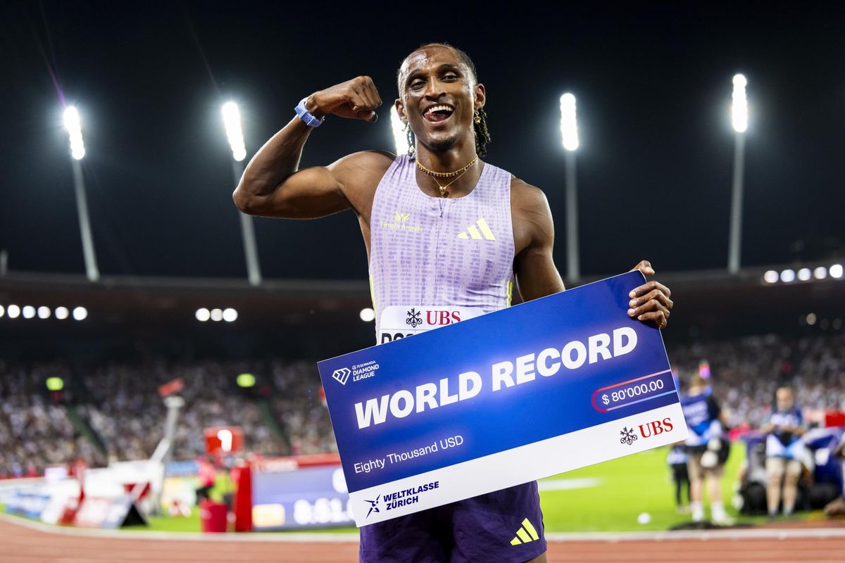 Alison dos Santos bate recorde mundial nos 400m com barreiras em Zurique
