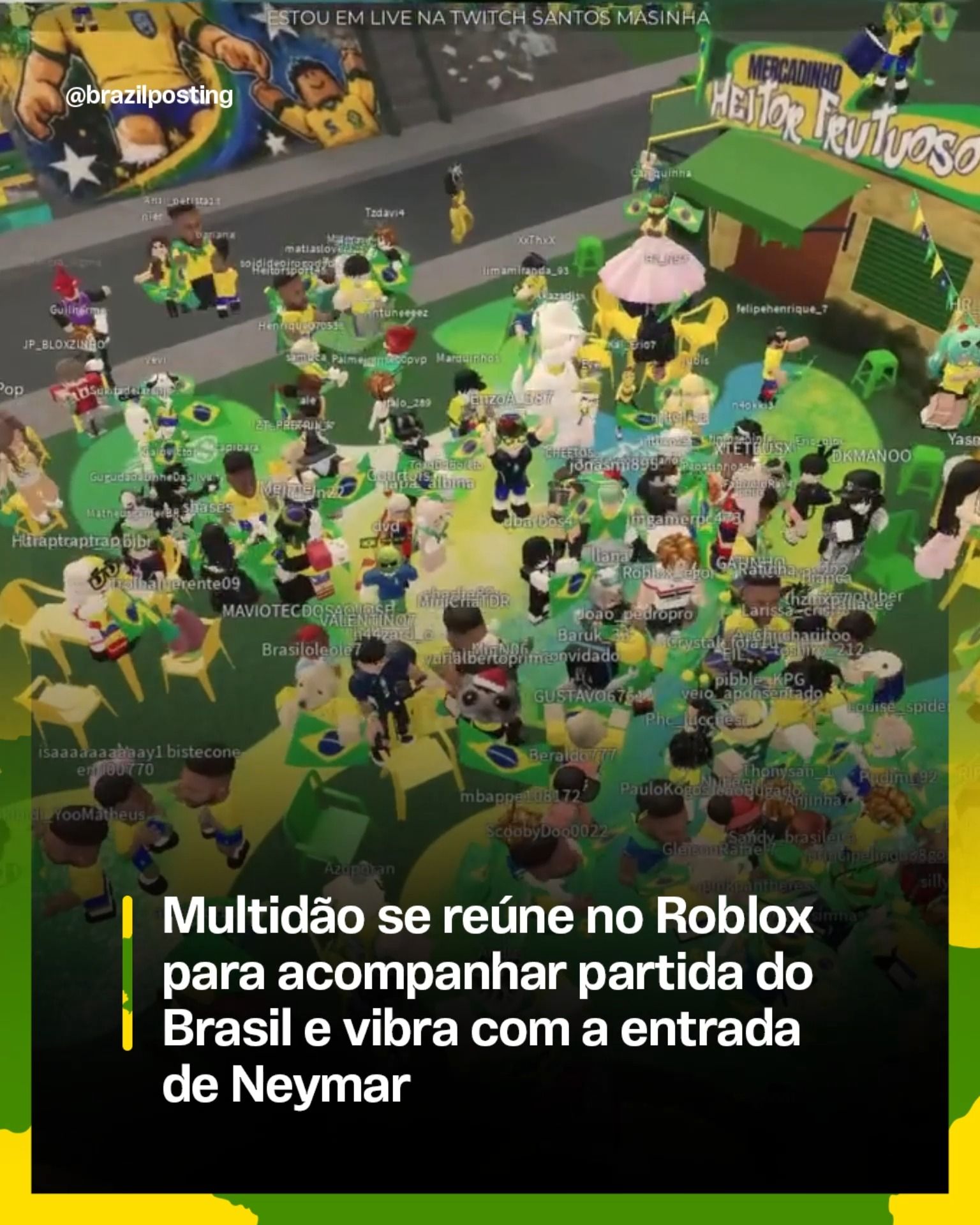 Brasileiros invadem o Roblox para torcer pela Seleção na Copa 2026, e a cena tem nome e endereço: FIFA Super Soccer