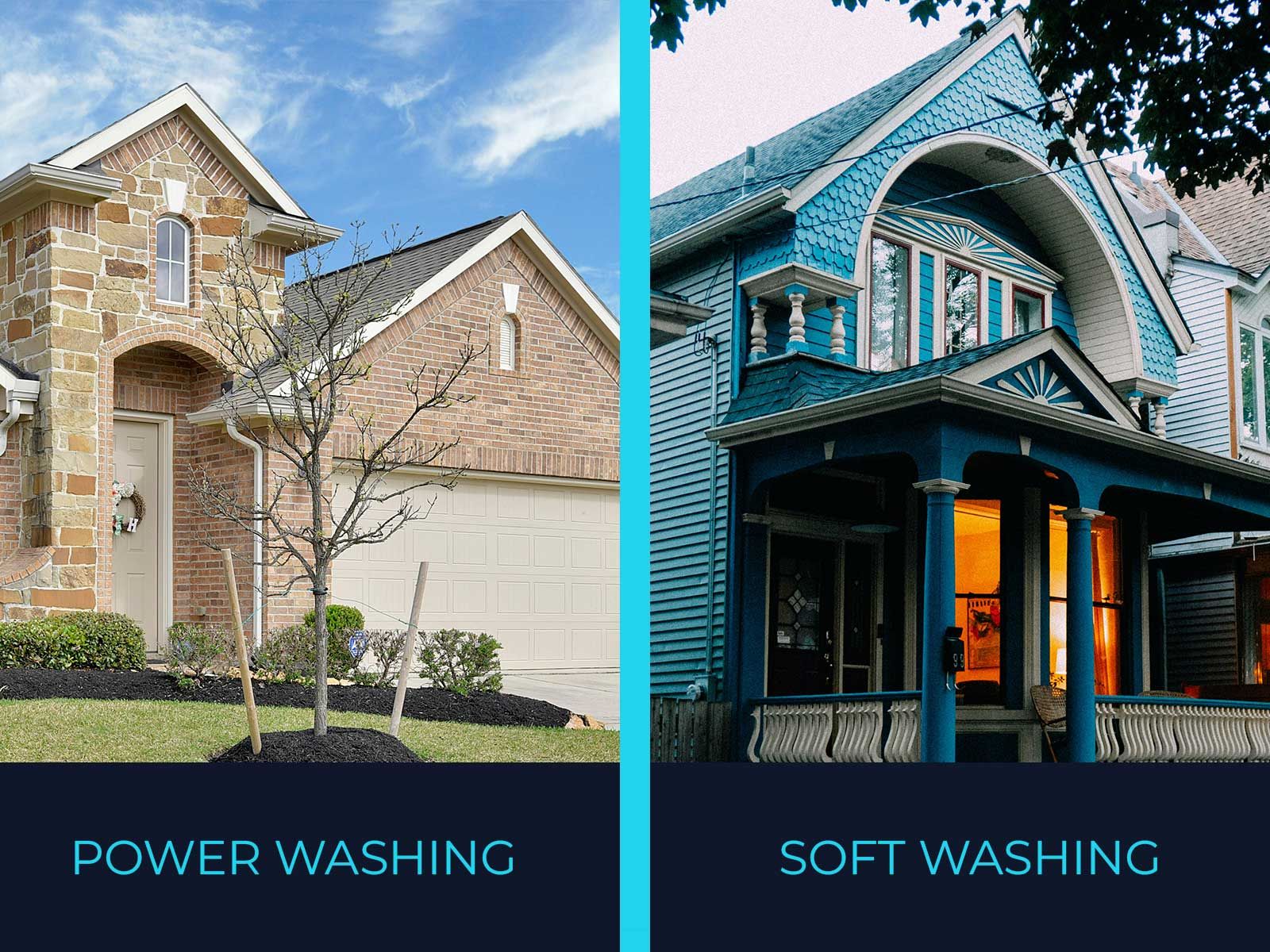 Power Washing vs. Soft Washing: What's the Difference?