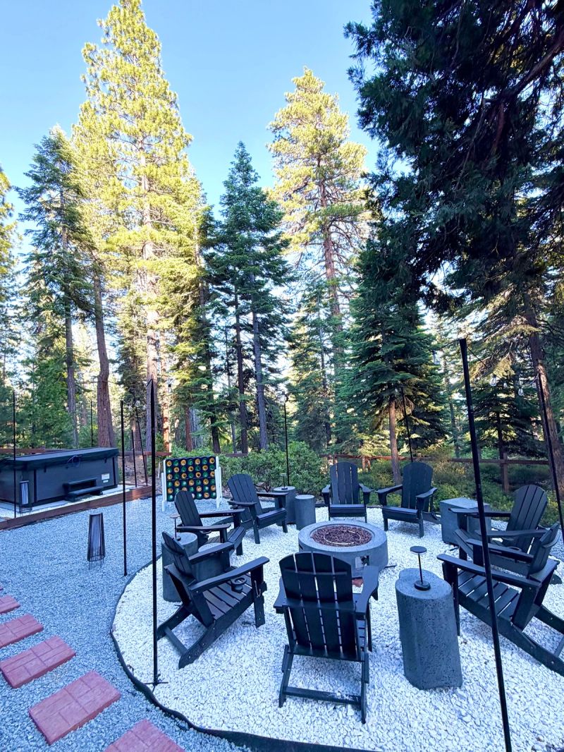 Giant outdoor games at Starfall Lodge
