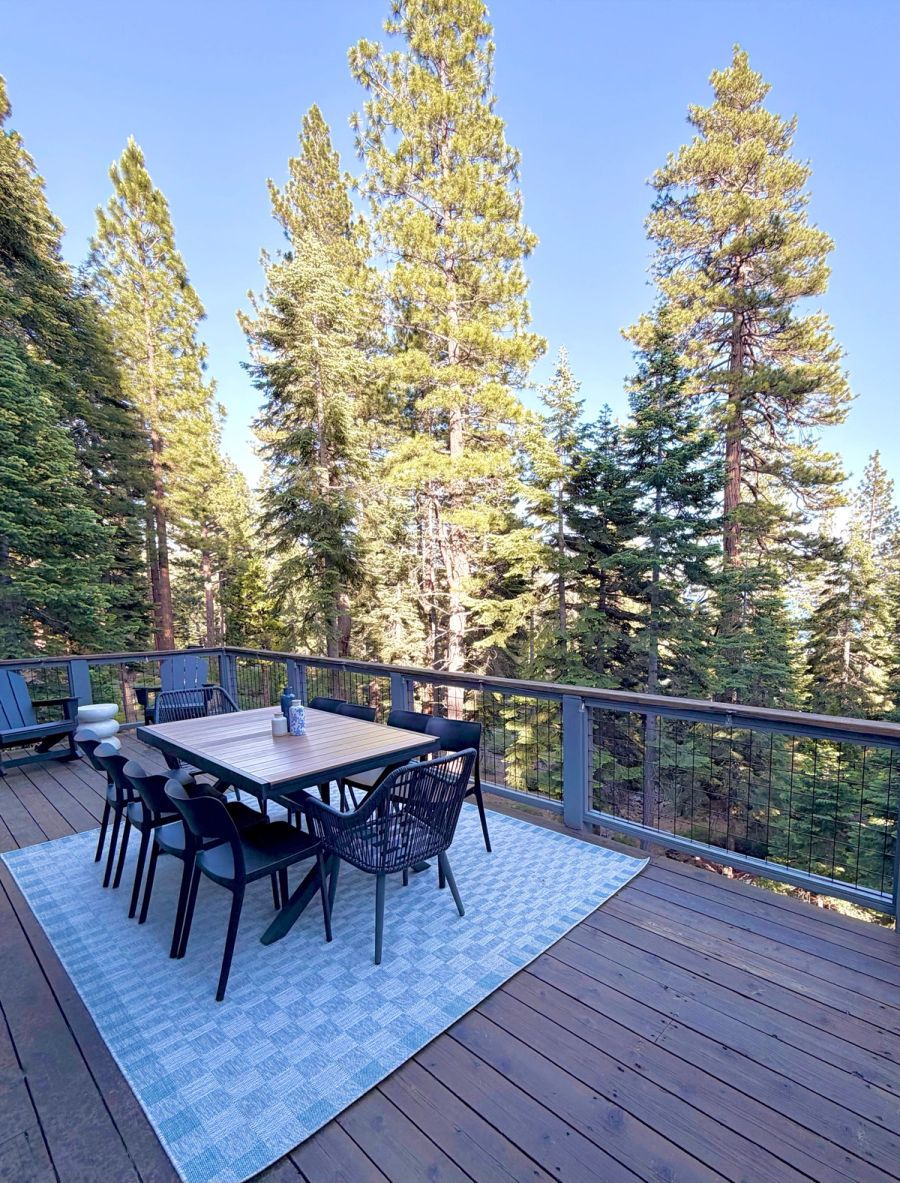 The deck among the pines