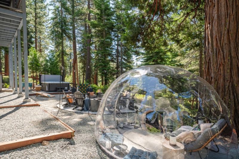 The stargazing dome beneath the pines