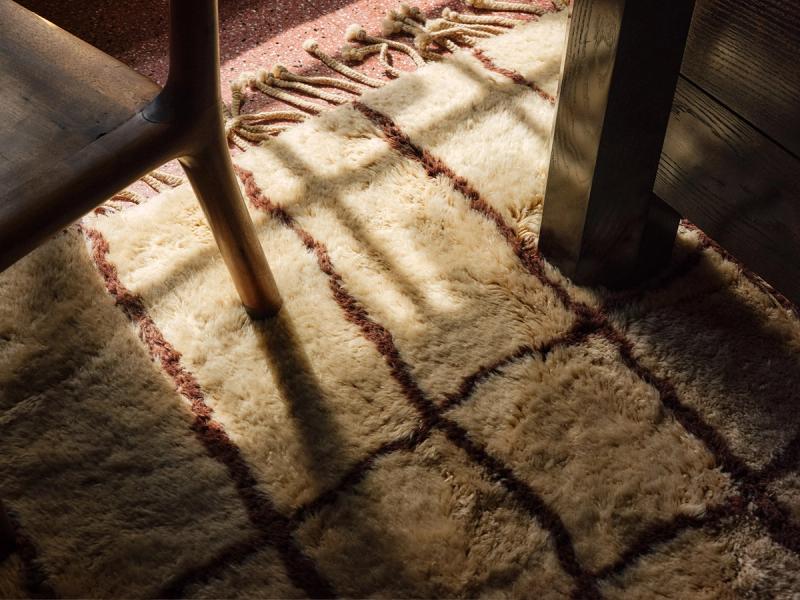 Looking Up rug detail. 