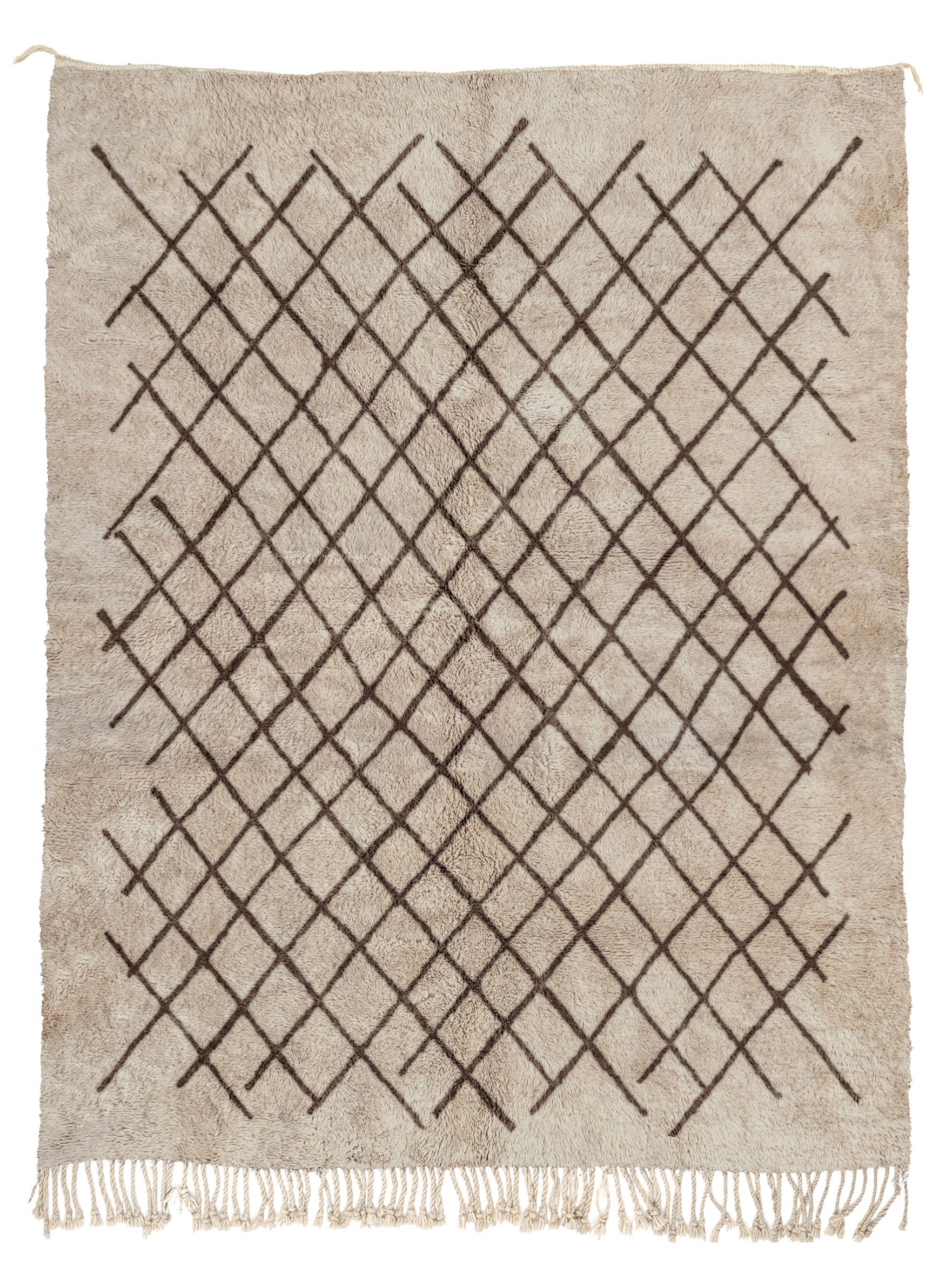 Hatch Taupe + Chocolate Brown - Beni Rugs