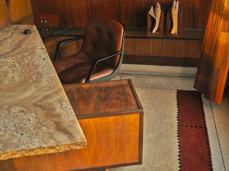 STA-0203 rug on floor in office under desk and chair
