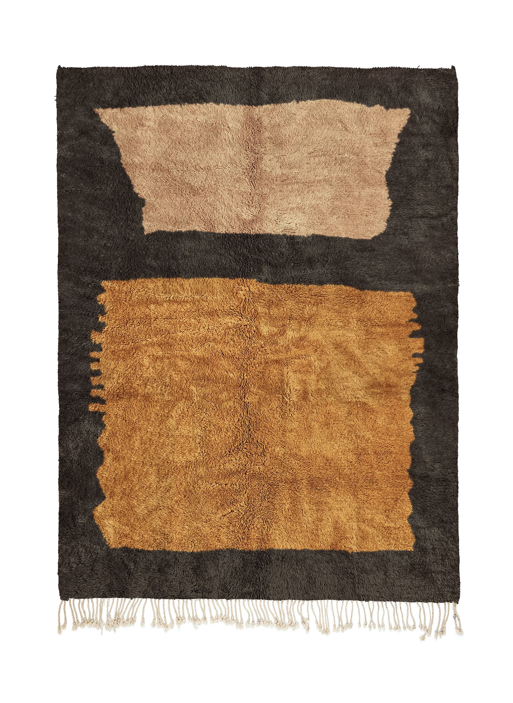 Rothko Chocolate Brown + Ochre - Beni Rugs