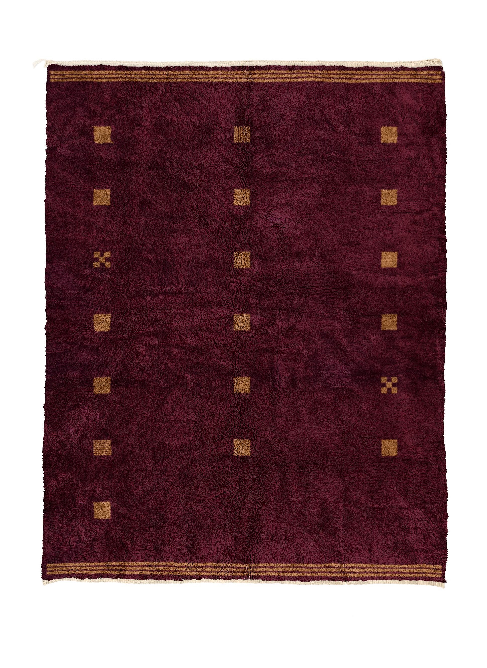 Bookend - Burnt Red + Shadow Blue - Beni Rugs