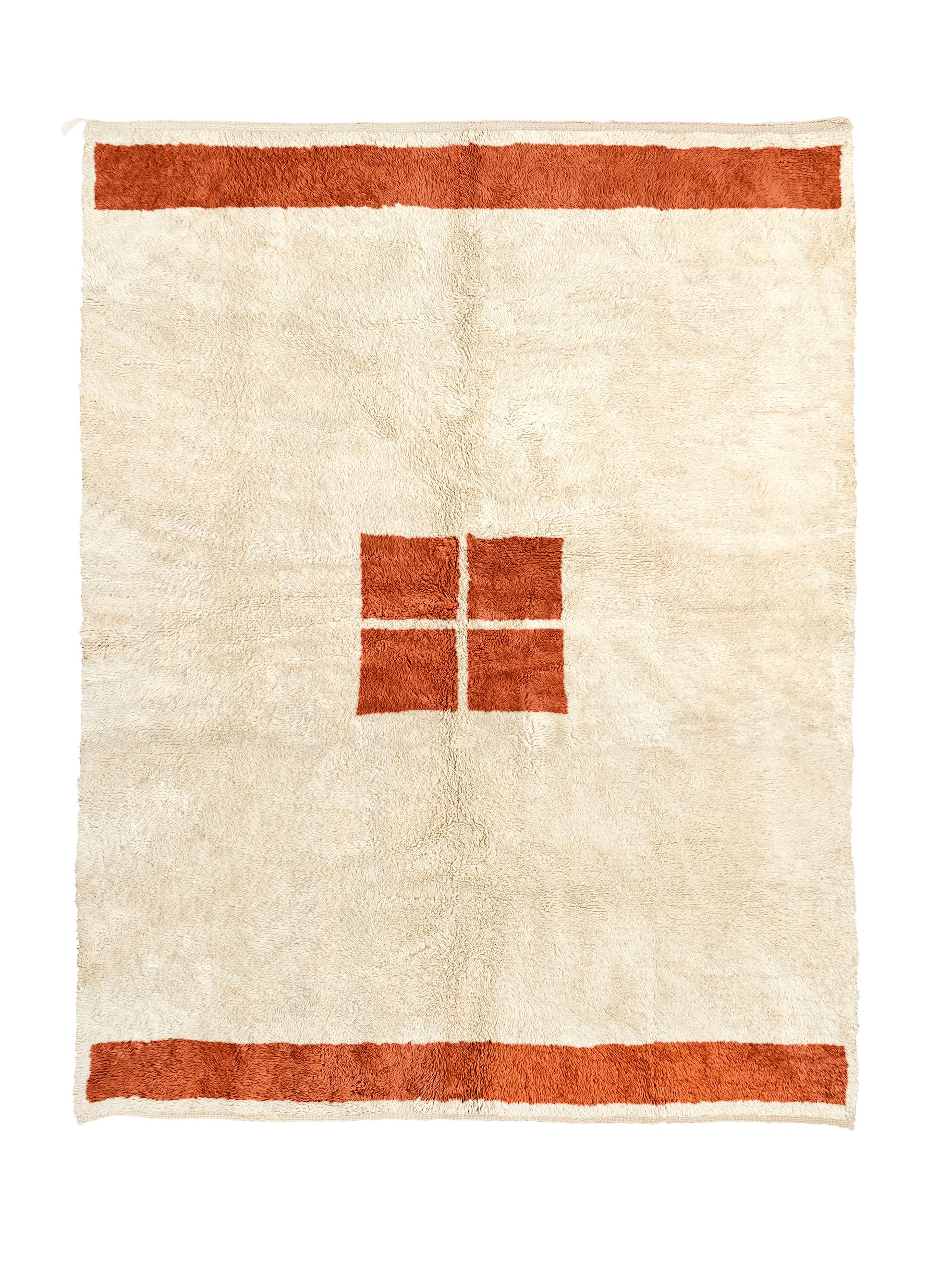 Après - Natural Wool + Terracotta - Beni Rugs