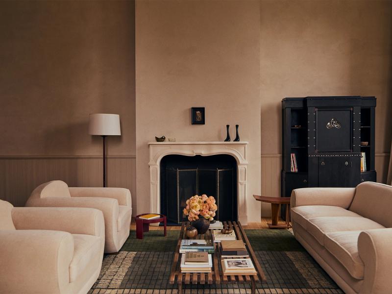 TIM-0312 rug in a living room. 