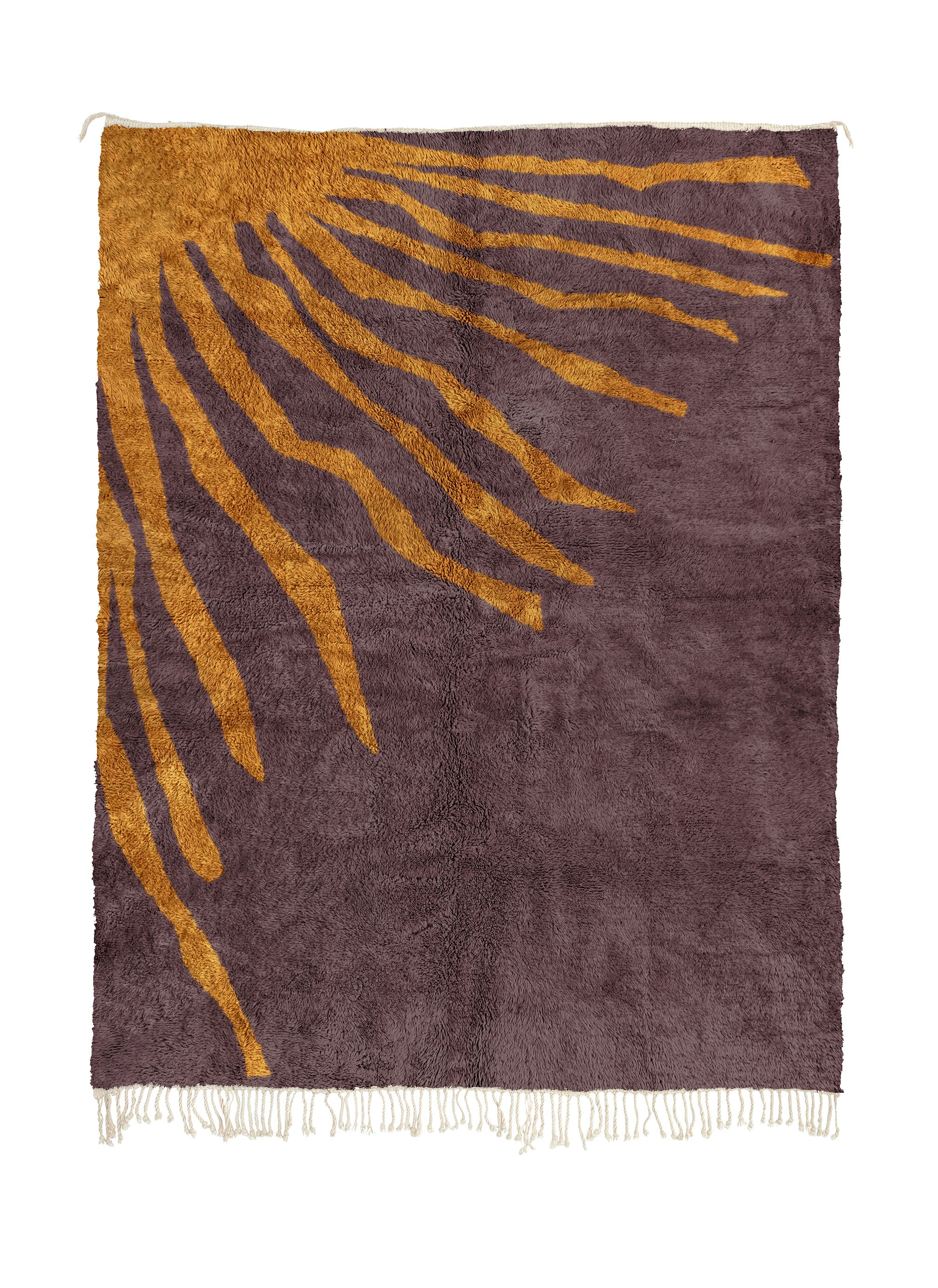 Stripes Mocha + Pinecone - Beni Rugs