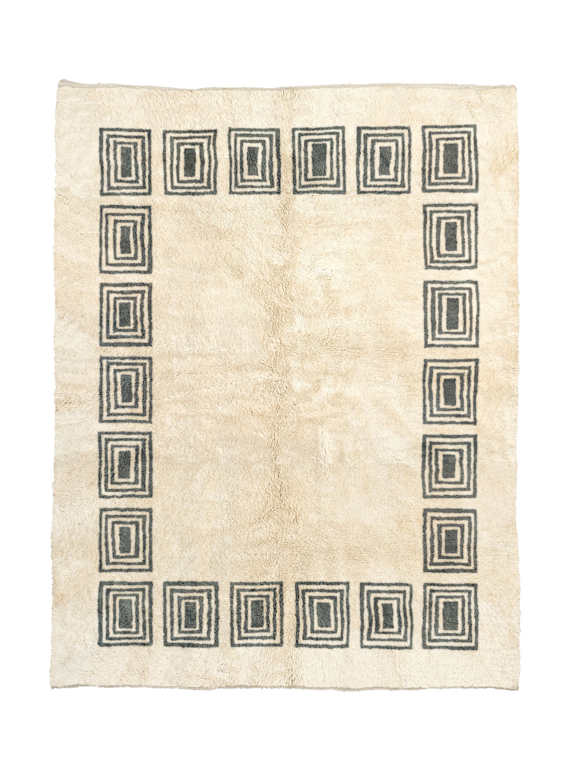 Loos Natural Wool + Patinated - Beni Rugs