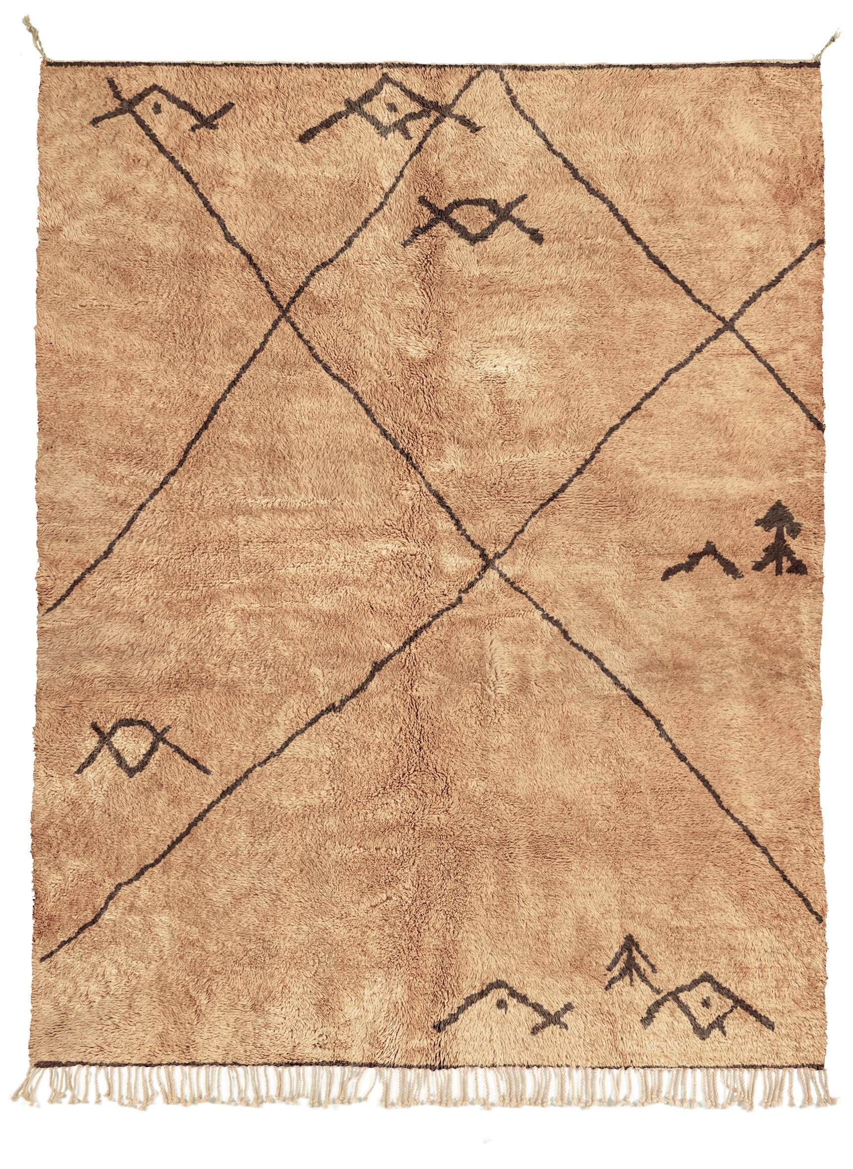 Bird's Eye Sahara Brown + Chocolate Brown - Beni Rugs