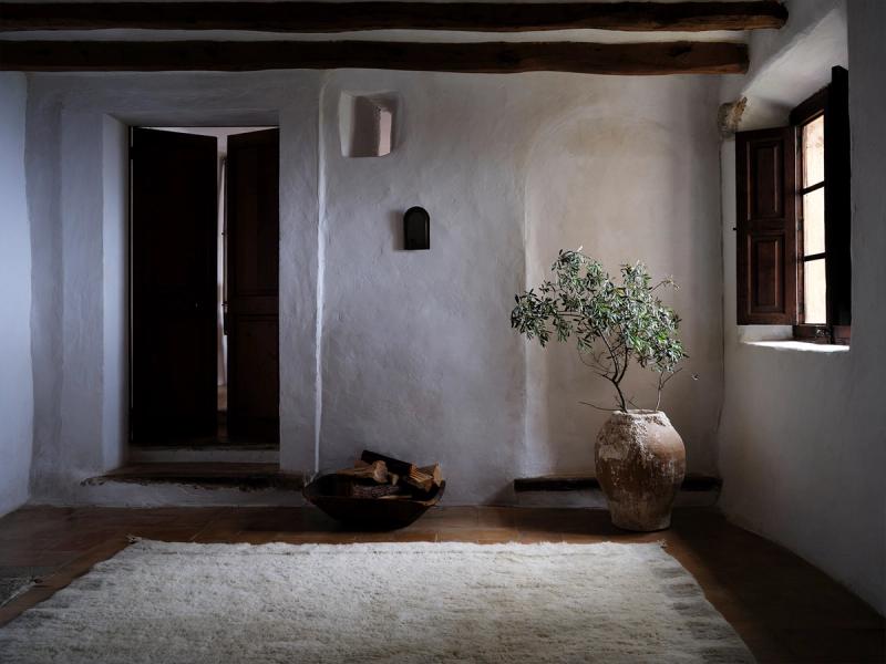 Cadence rug in bedroom. 