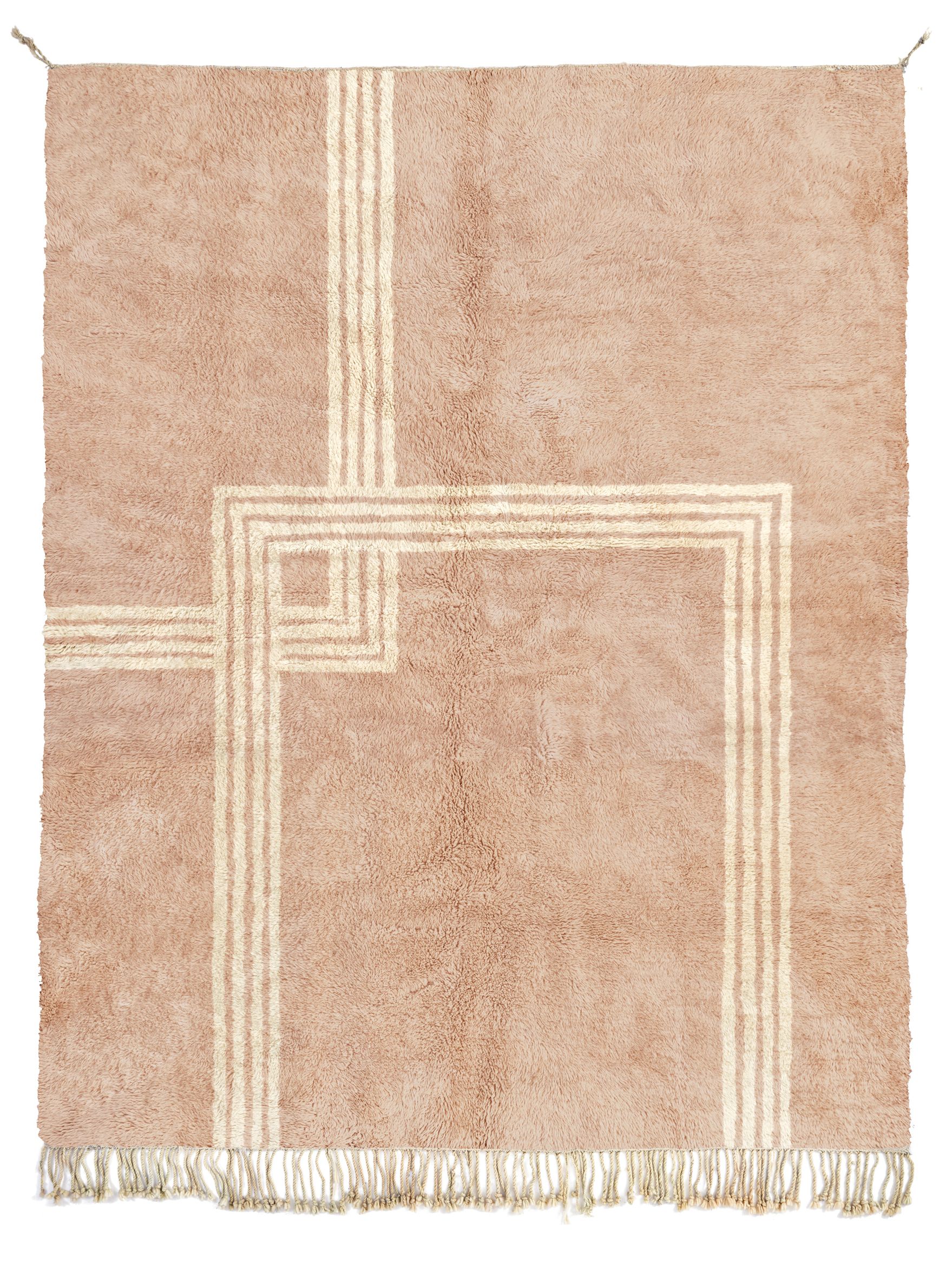 Overlap Desert Rose + Natural Wool - Beni Rugs