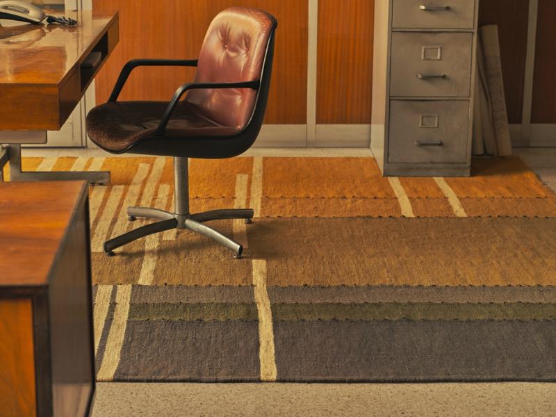 SCH-0627 Rug on floor in office beneath chair and filing cabinet