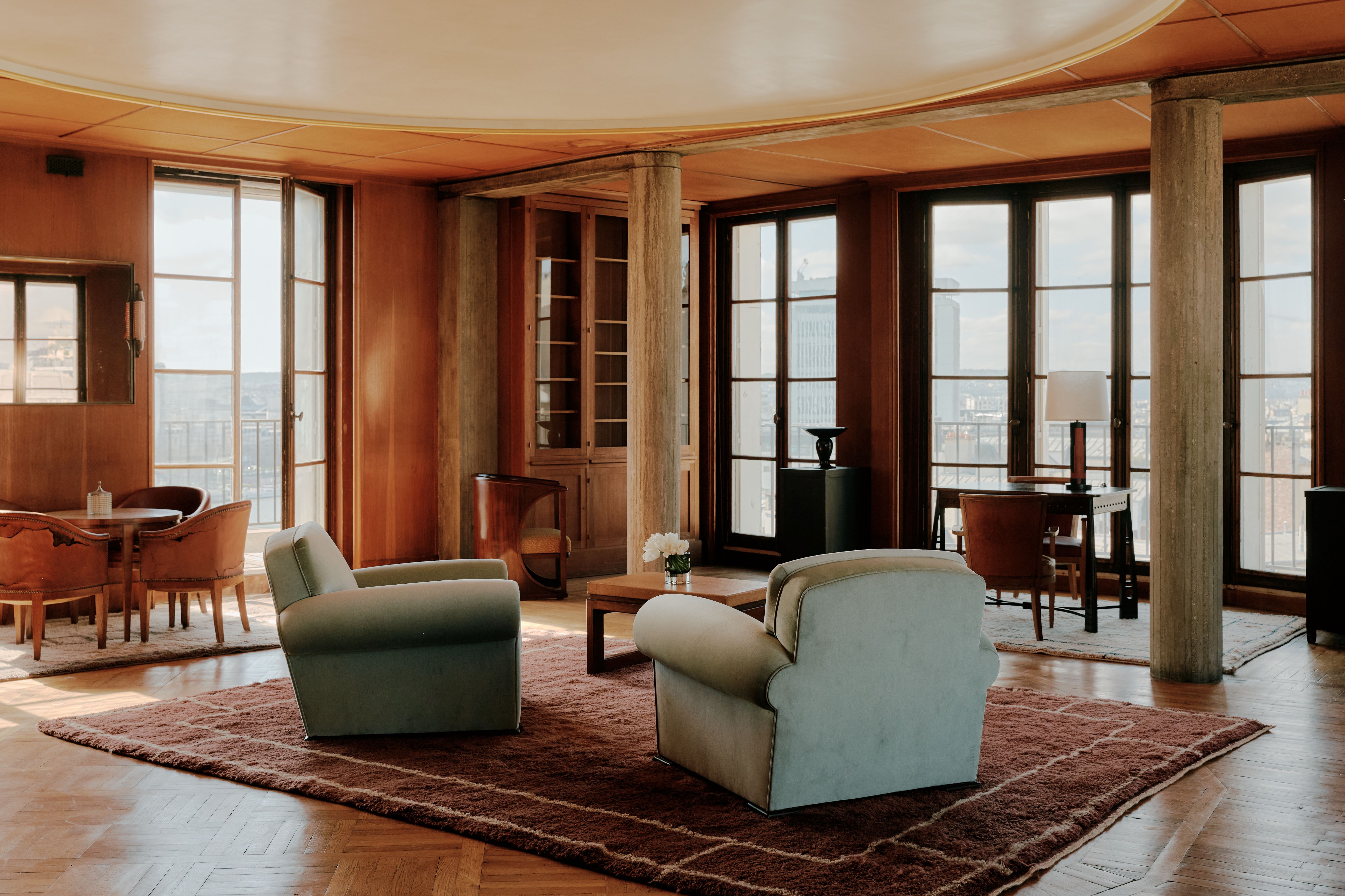 Leopold Oxblood + Lino - Beni Rugs