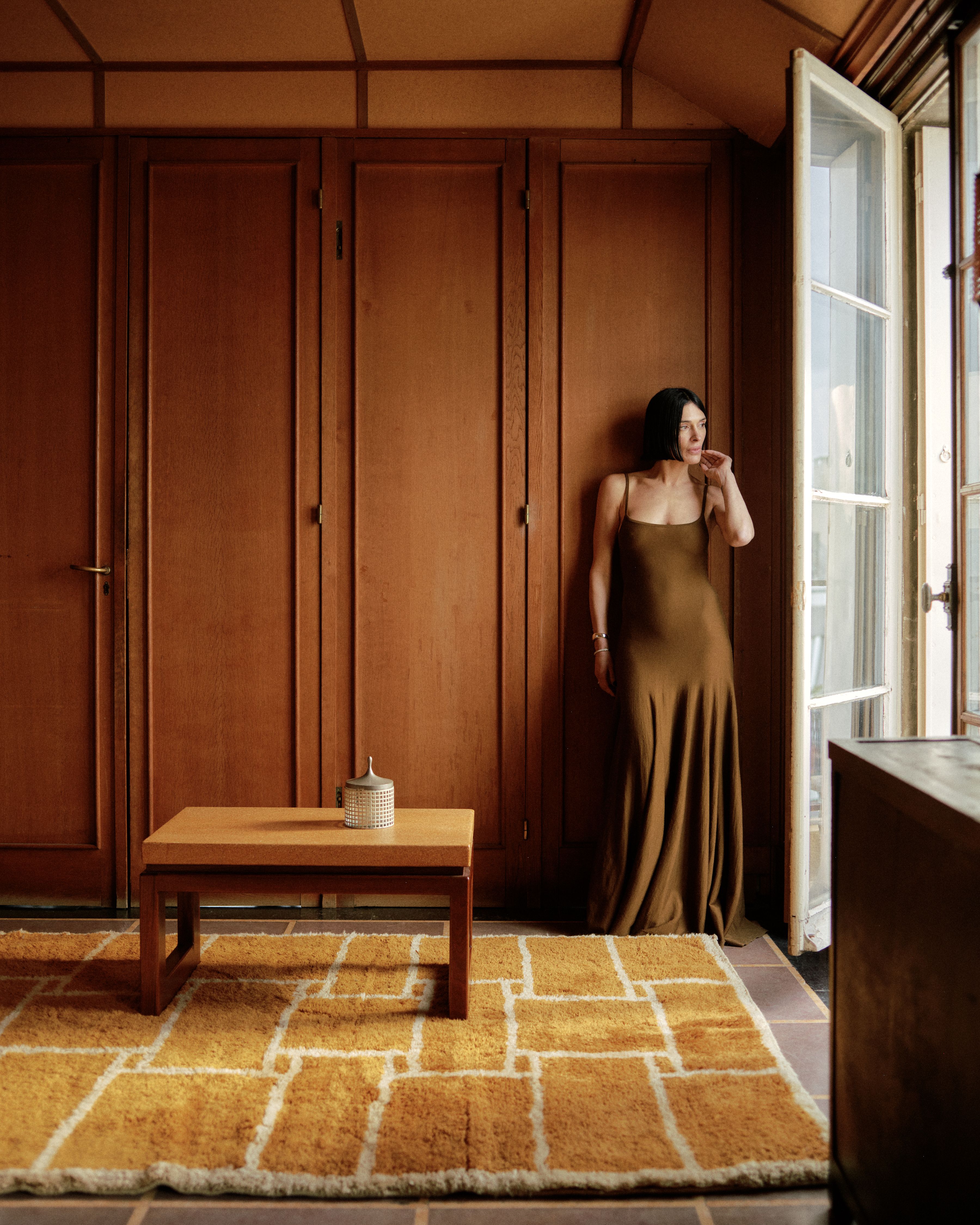 Loos Amber + Natural Wool - Beni Rugs