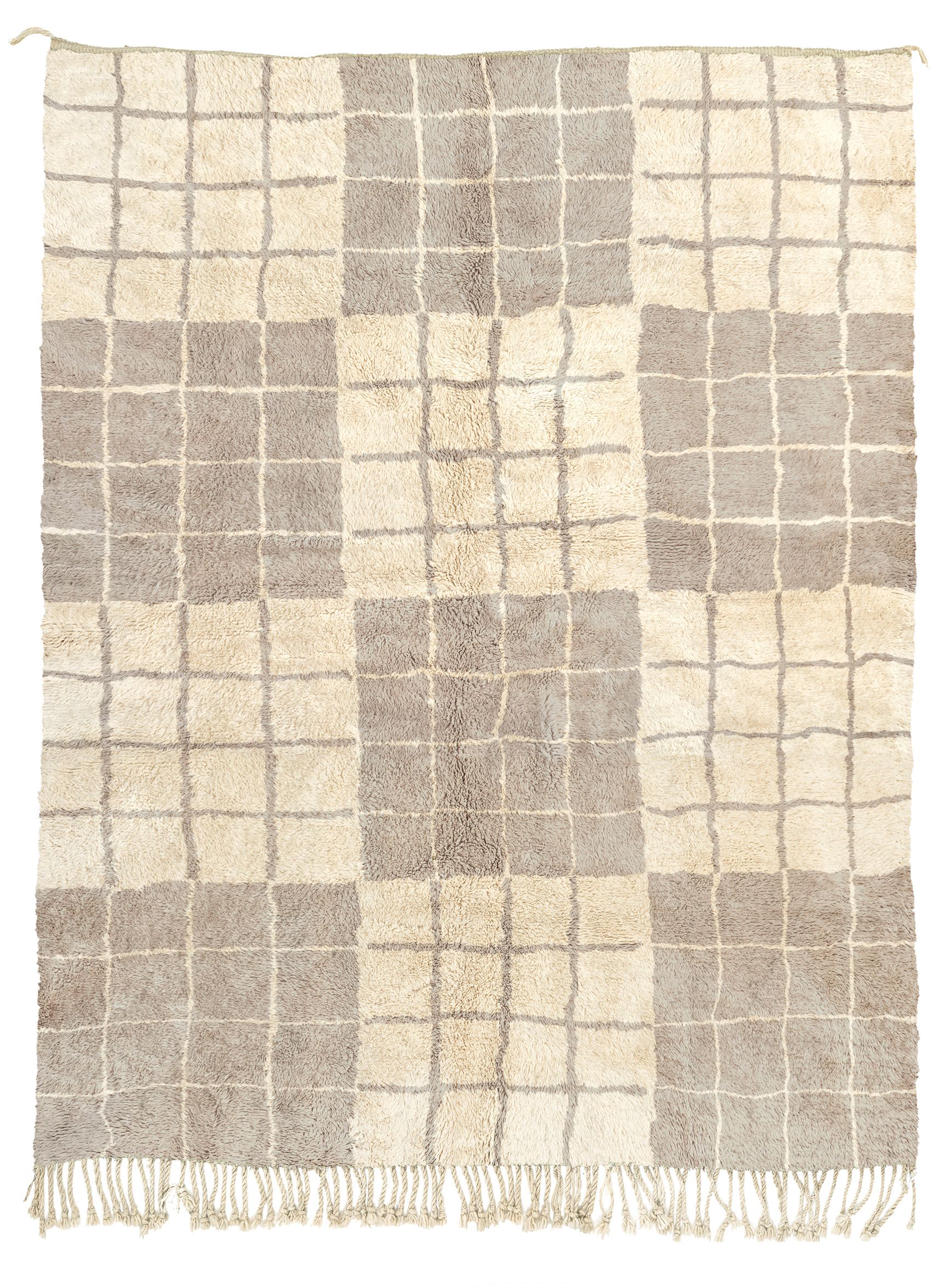 Pavilion Tiles Oat + Midnight Black - Beni Rugs